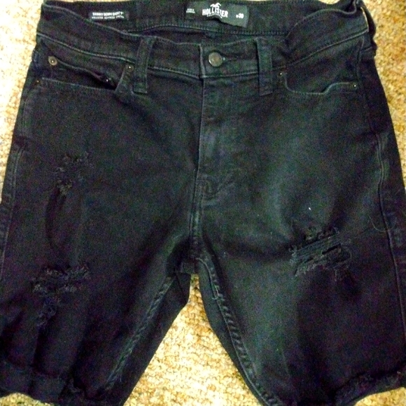 Hollister Men Jean Shorts (Black) Size 29 - Picture 1 of 3